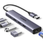 Ugreen 5-in-1 USB C Hub With Ethernet Adapter (CM252)