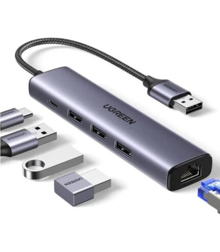 Ugreen 5-in-1 USB C Hub With Ethernet Adapter (CM252)