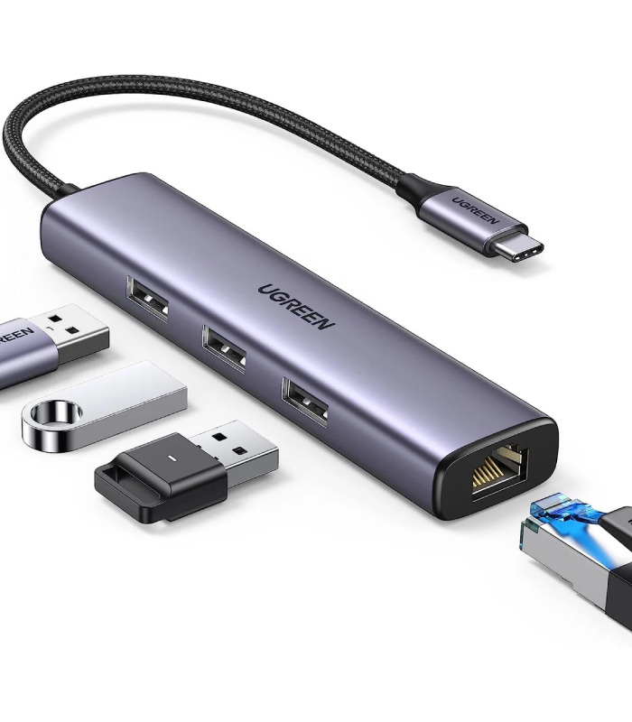 Ugreen USB 3.0 to 3 PORT USB 3.0 + Ethernet Adapter (CM475)
