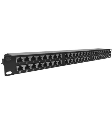 APKR Cat 6 48 Port Patch Panel Loaded