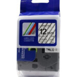 Brother 18mm x 8m Black on White Label Tape