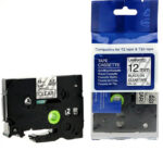 Brother Laminated 12mm Black on Clear Label Cartridge Compatible