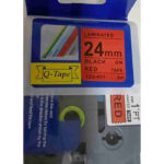 Brother TZ2-451 24mm x 8m Black on Red Label Tape Compatible