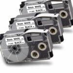 Casio BYZ-9WE 9mm Black on White Label Tape