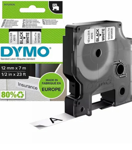 Dymo 45013 DM1 Compatible Label Cartridge 12mm x 7m