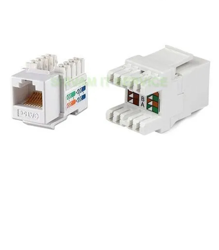 NKJ-C6WHI1B21 Cat6 UTP Keystone Jack
