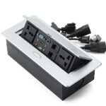 nexa Silver Pop-Up Multifunction Socket