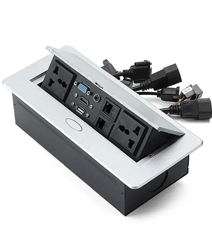 nexa Silver Pop-Up Multifunction Socket