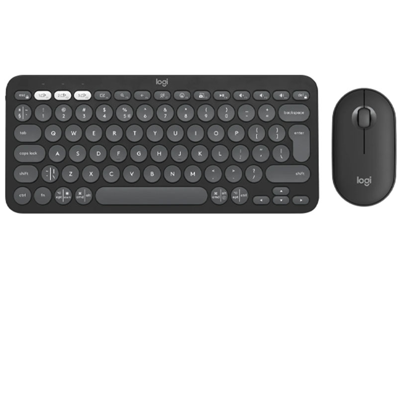 Logitech Pebble 2 Bluetooth Keyboard Combo Graphite