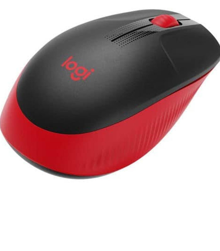 Logitech M190 Red Wireless Mouse