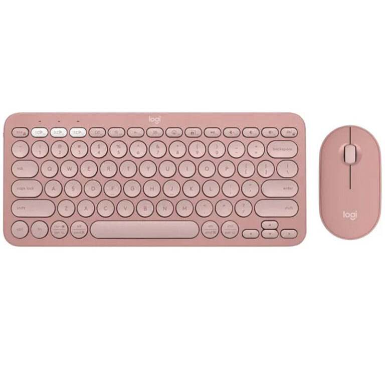 Logitech Pebble 2 Bluetooth Keyboard Combo Rose