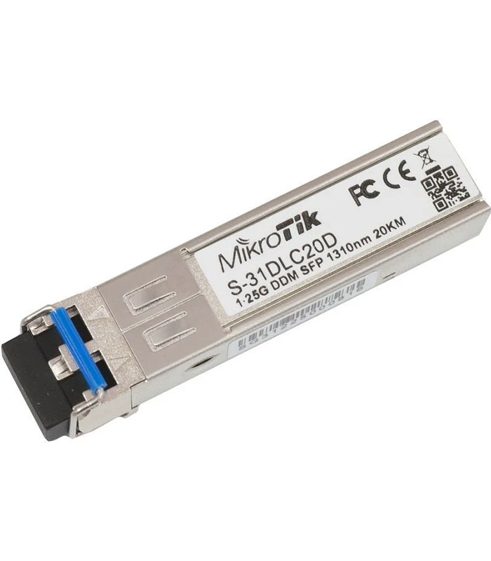 MikroTik SFP S-31DLC20D 20KM Single Mode SFP Module MikroTik SFP S-31DLC20D 20KM Single Mode SFP Module