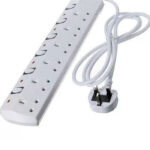 Power Max 6-Way Socket Extension Cable