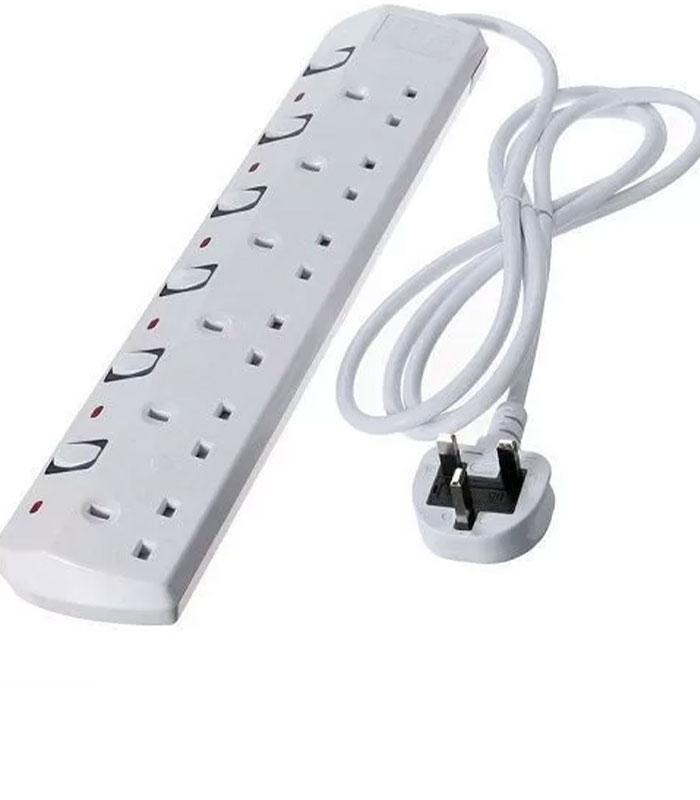 Powermax 6 Ways Extension with Surge Protection