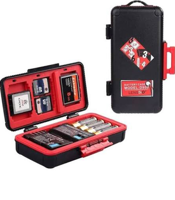 LENSGO D950 Card Case – Camera Battery & Memory Card Protective Storage Case