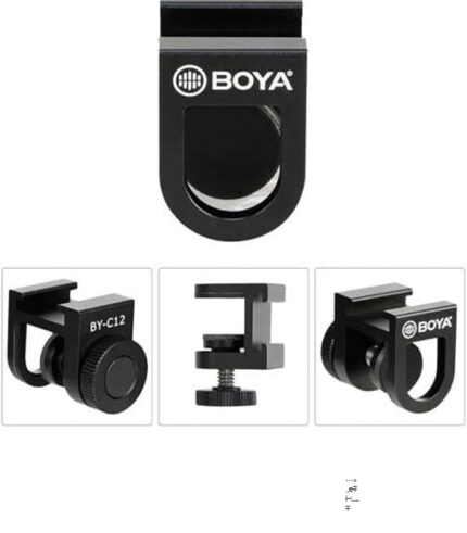 BOYA BY-C12 Smartphone and Tablet Clamp with Cold Shoe Mount