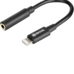 BOYA BY-K3 Cable 3.5mm TRRS Female to Lightning Male Audio Adapter