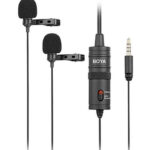 BOYA BY-M1DM Dual Omnidirectional Lavalier Microphone