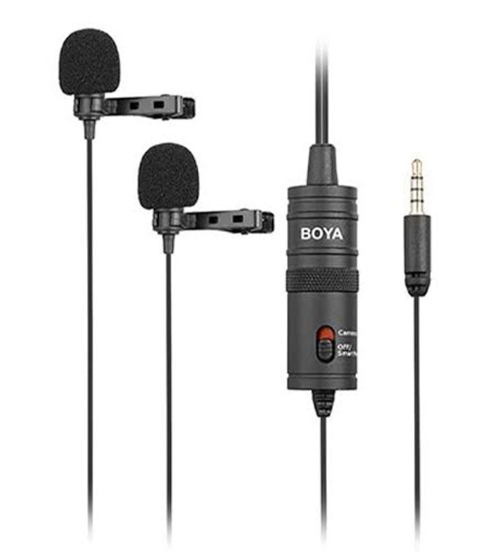BOYA BY-M1DM Dual Omnidirectional Lavalier Microphone