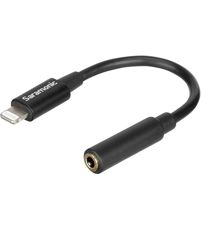 SARAMONIC 3.5MM FEMALE TRS TO LIGHTNING ADAPTER CABLE 6M LONG