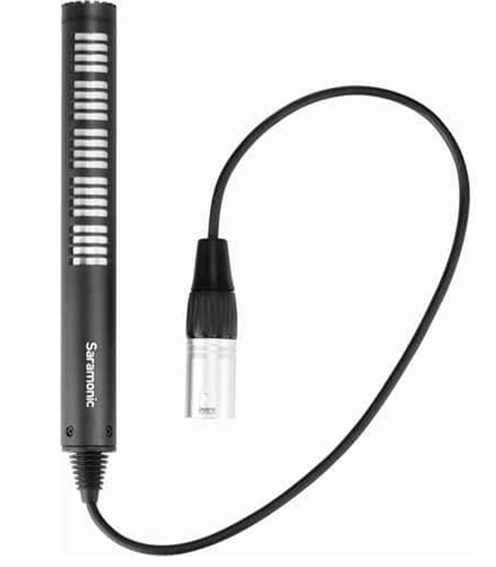 Saramonic SR-NV5X Short Shotgun Microphone with Hardwired XLR Cable