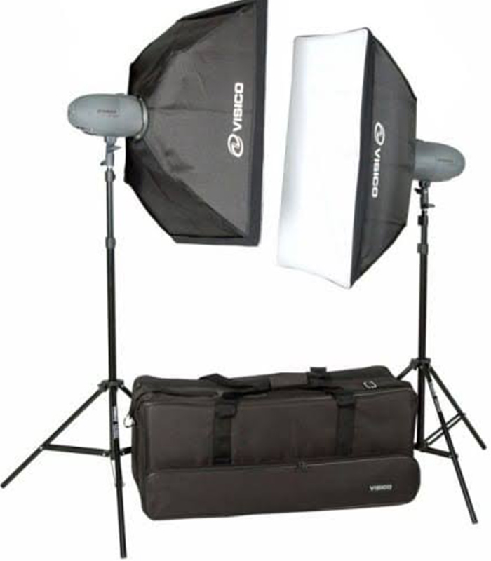 VISICO ELFIN STUDIO FLASH VL-200 II PLUS WITH STANDARD REFLECTOR