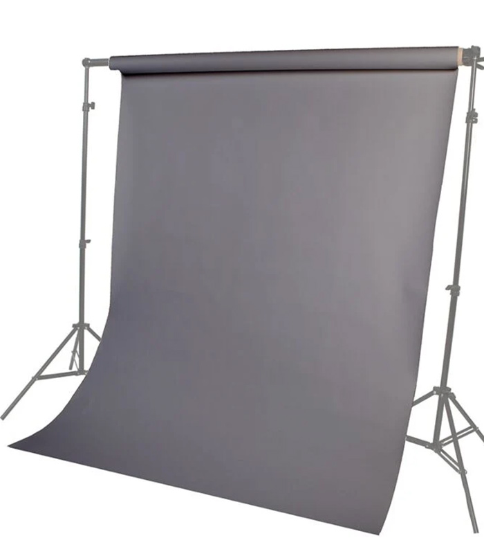 VISICO PAPER BACKDROP 1.35 × 10M LIGHT GREY