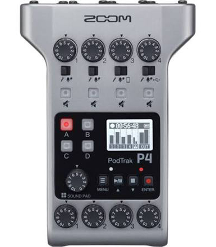ZOOM PodTrak P4 Podcast Recorder